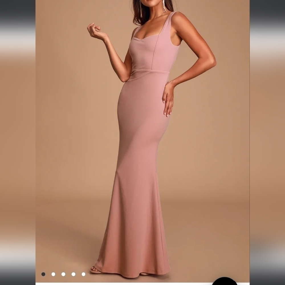 Lulu's Blush Pink Maxi Dress